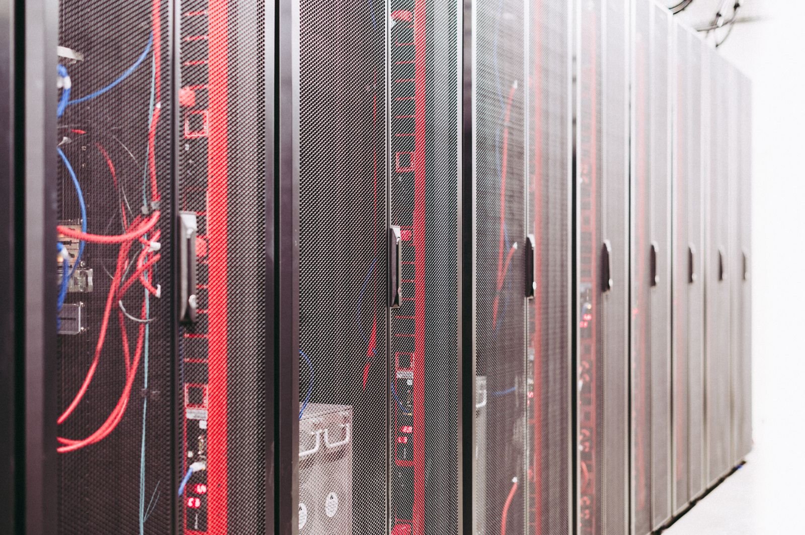 Server racks used for cloud data monitoring